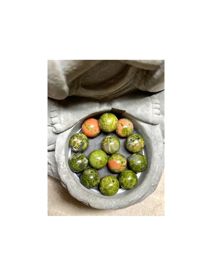 perles unakite 10mm