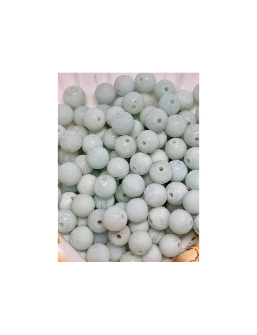 AMAZONITE perles mate à l'unité 6mm