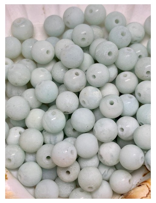 AMAZONITE perles mate à l'unité 6mm