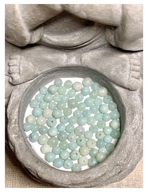 ?AMAZONITE VERTE claire Perles à l'unité 4mm ou en lot