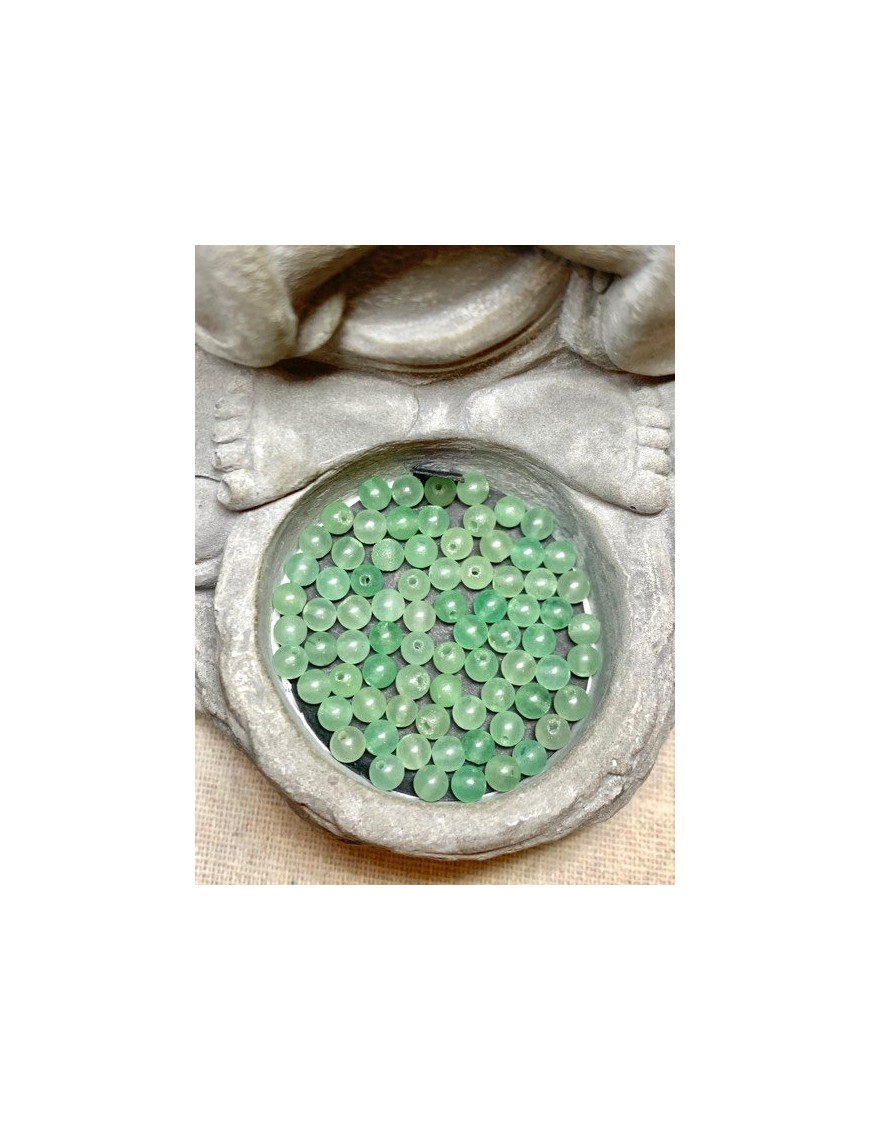 AVENTURINE VERTE Perles à l'unité 4mm