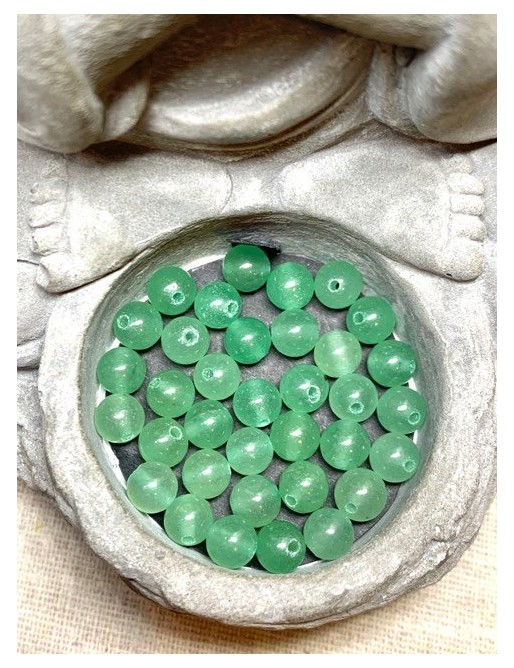 AVENTURINE VERTE Perles à l'unité 6mm