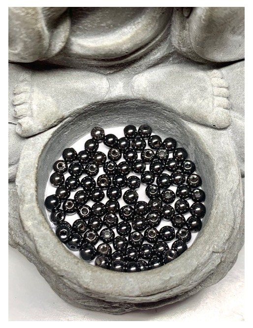 HÉMATITE Perles à l'unité 4mm