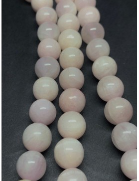 ?KUNZITE Perles en fil 10mm origine Madagascar (environ 38 perles)