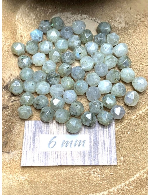 LABRADORITE perles "Pépite" 6mm à l'unité