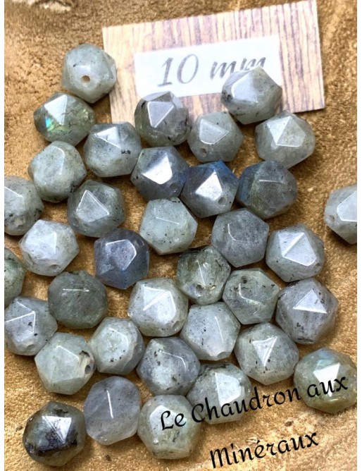 LABRADORITE perles "Pépite" 10mm à l'unité