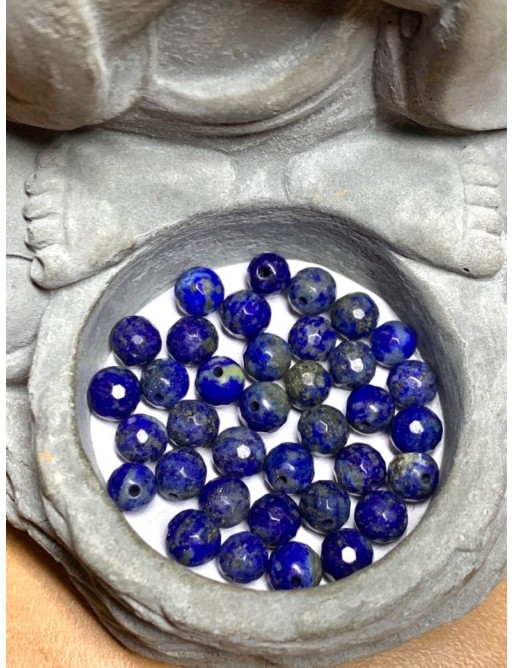 LAPIS-LAZULI Perles facettées 6mm à l'unité