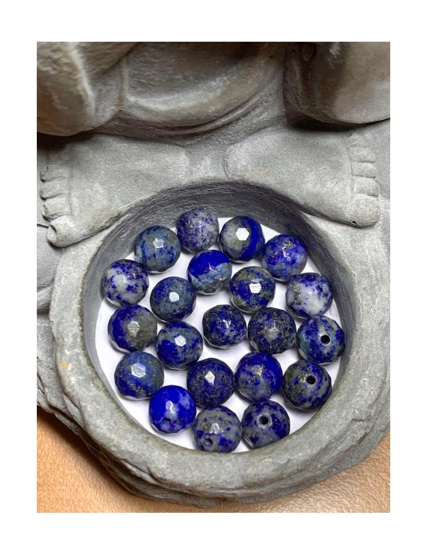 LAPIS-LAZULI Perles facettées 8mm à l'unité