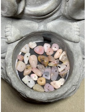 ?? Perles chips Opale rose à l'unité