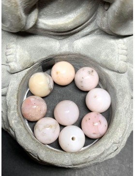 ?? Perles Opale rose à l'unité ou en lot - 12mm