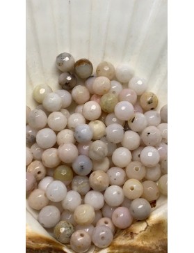 Opale rose - Perles 6 mm