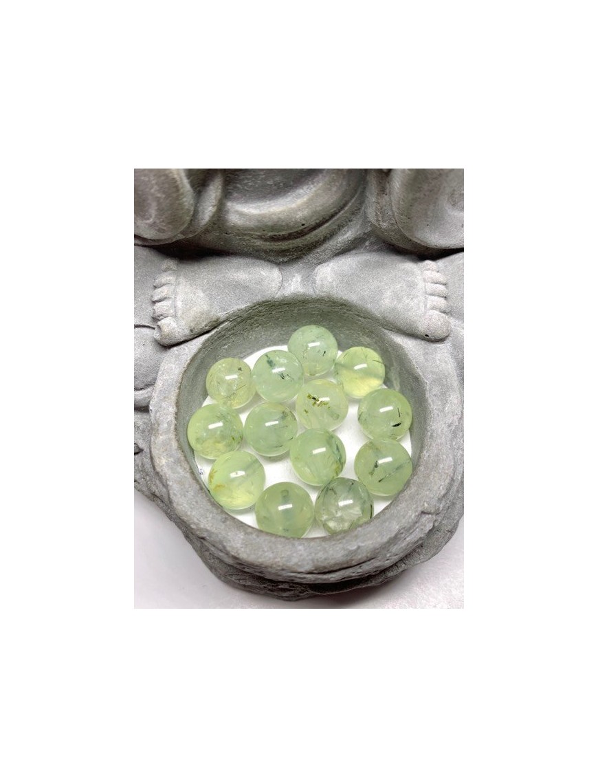 PREHNITE Perles à l'unité 10mm