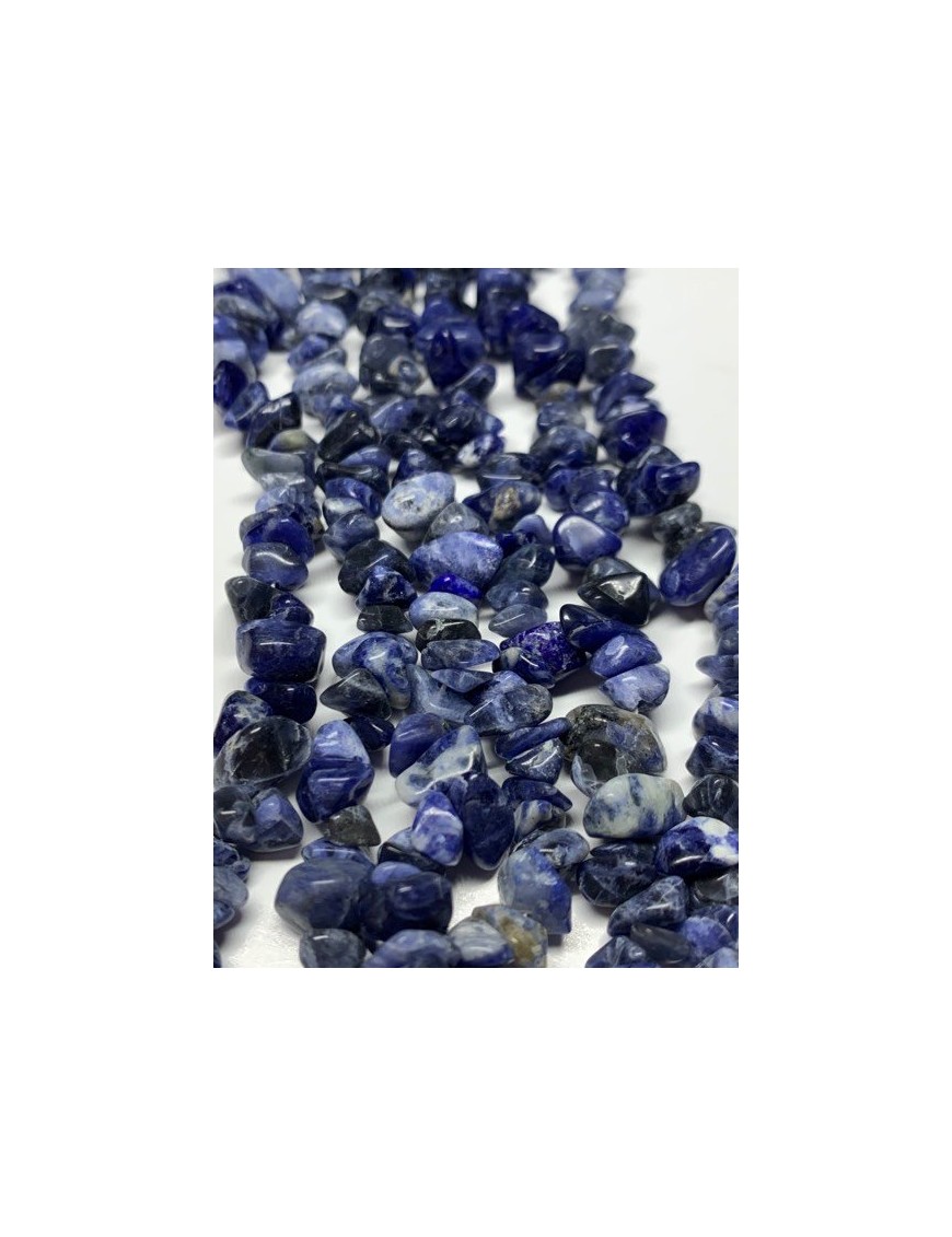 SODALITE Chips en fil (environ 250 chips)