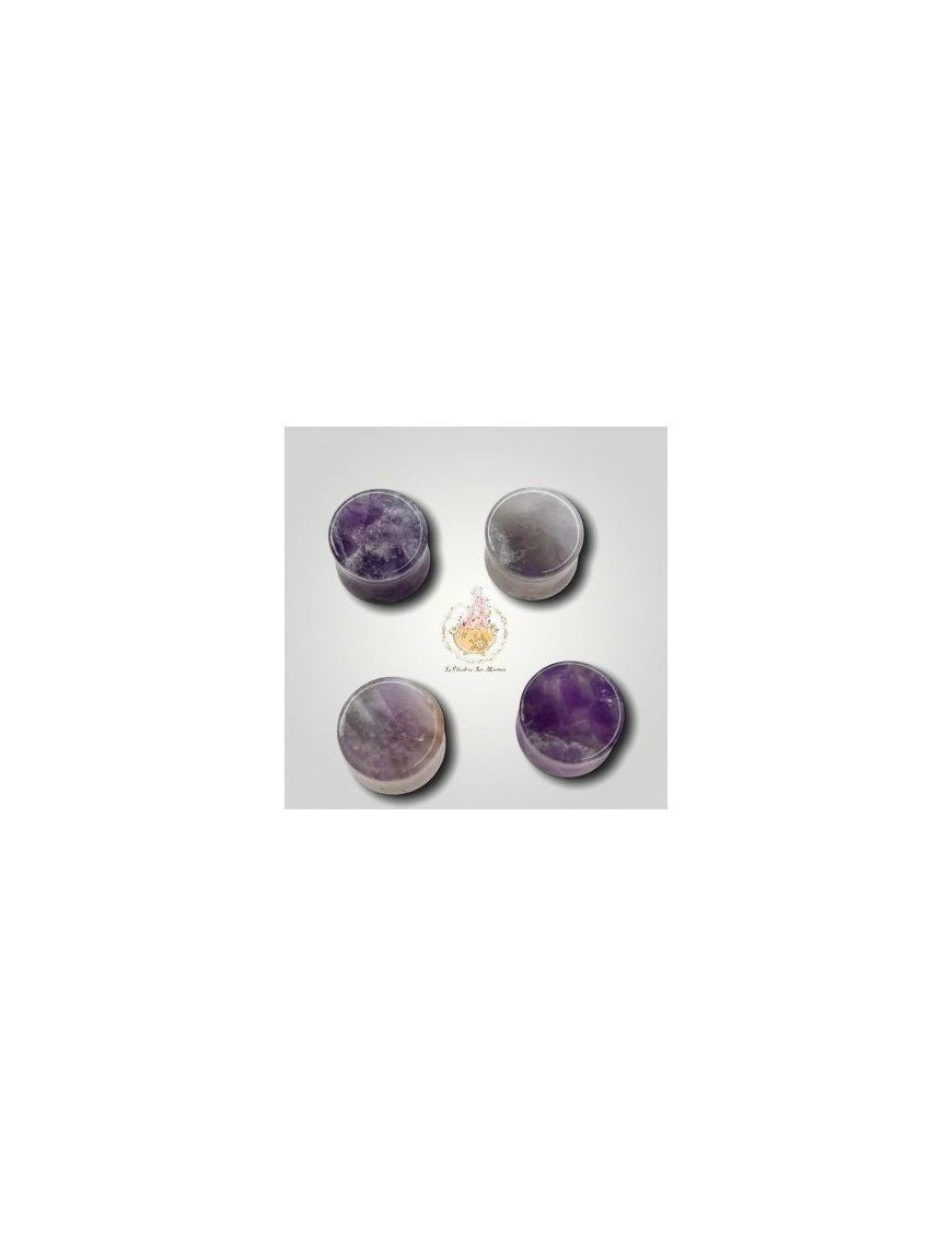 Plug bouchons d'oreilles Amethyste - 12mm