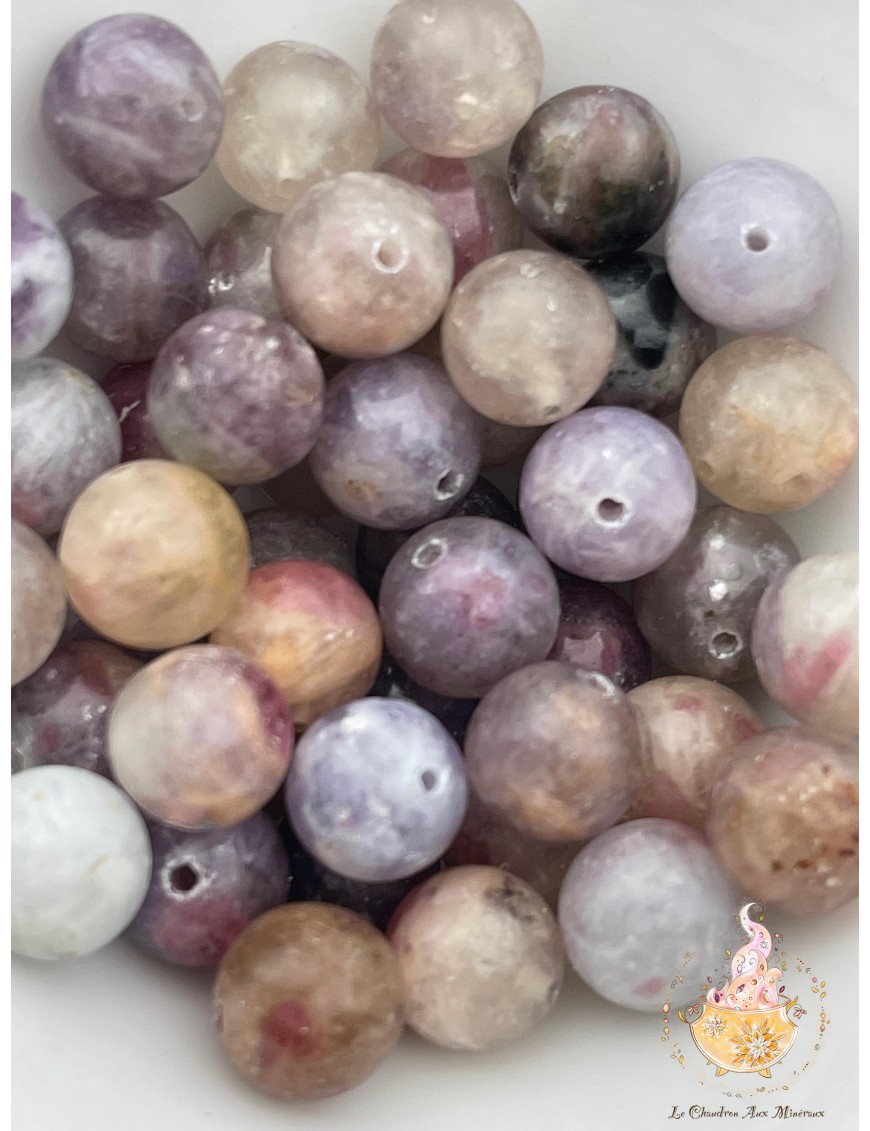 perles Tourmaline rose rubellite