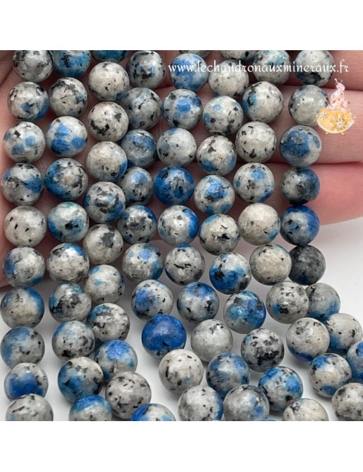 Perles en Jaspe K2 8mm - Pierre Naturelle pour Créations de Bijoux Artisanaux