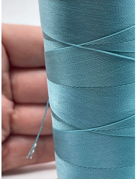 fil micro macramé bleu ciel