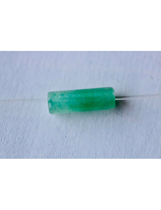 AVENTURINE VERTE perles "Tube" 8 X 13 mm