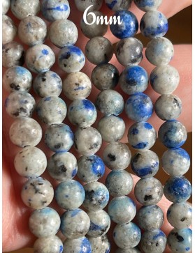 Perles en Jaspe K2 6mm - Pierre Naturelle pour Bijoux Artisanaux