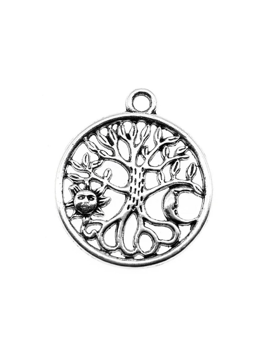 ARBRE DE VIE avec Soleil et Lune Charms