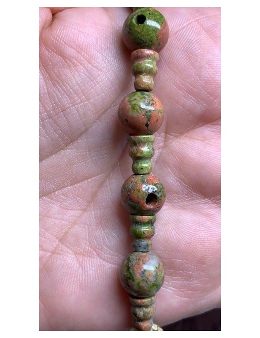 UNAKITE perles "Guru" 10mm à l'unité